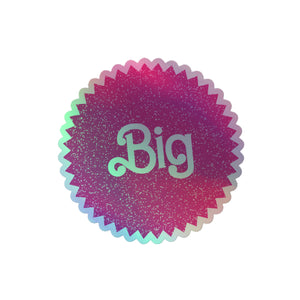 Big Barbie Matel Holographic Sticker