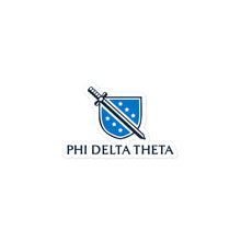 Load image into Gallery viewer, Phi Delta Theta Shield, Sword, &amp; Wording Sticker