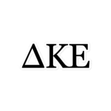 Load image into Gallery viewer, Delta Kappa Epsilon Greek Letters Sticker - Black