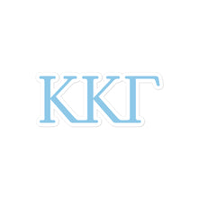 Load image into Gallery viewer, Kappa Kappa Gamma Sorority Letters Sticker - Light Blue