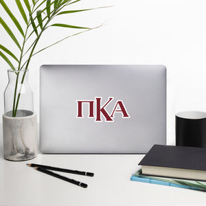 Pi Kappa Alpha Primary Greek Letters Sticker - Maroon