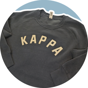 KAPPA Vintage Raglan Sweatshirt - Navy & Cream