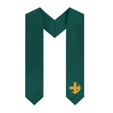 Load image into Gallery viewer, Lambda Chi Alpha Cross &amp; Crescent Stole - Green &amp; Gold
