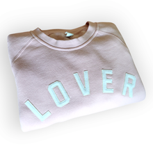 Load image into Gallery viewer, LOVER Custom Felt Letter Crewneck