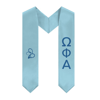 Omega Phi Alpha Stole With Bee - Friendship & Service