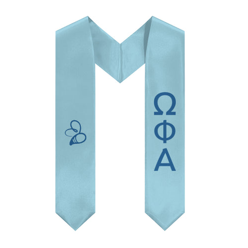 Omega Phi Alpha Stole With Bee - Friendship & Service
