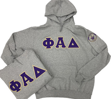 Load image into Gallery viewer, Phi Alpha Delta Lettered Hoodie With Seal