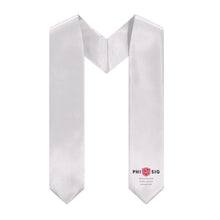 Load image into Gallery viewer, Phi Sig Cardinal Principles Stole - White