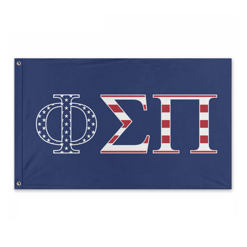 Phi Sigma Pi USA Flag - Blue