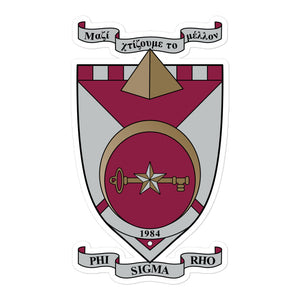 Phi Sigma Rho Crest Sticker