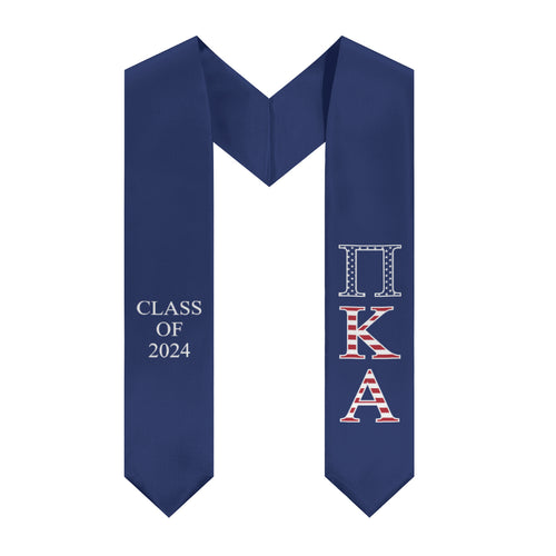Pi Kappa Alpha Class Of 2024 USA Stole - Dark Royal