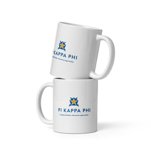 Pi Kappa Phi White Glossy Mug