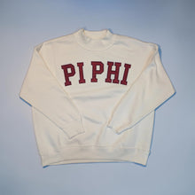 Load image into Gallery viewer, PI PHI Mockneck - Cream &amp; Cardinal