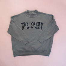 Load image into Gallery viewer, PI PHI Mockneck - Blue, Denim Floral &amp; St Louis Blue
