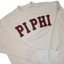 Load image into Gallery viewer, PI PHI Mockneck - Cream &amp; Cardinal