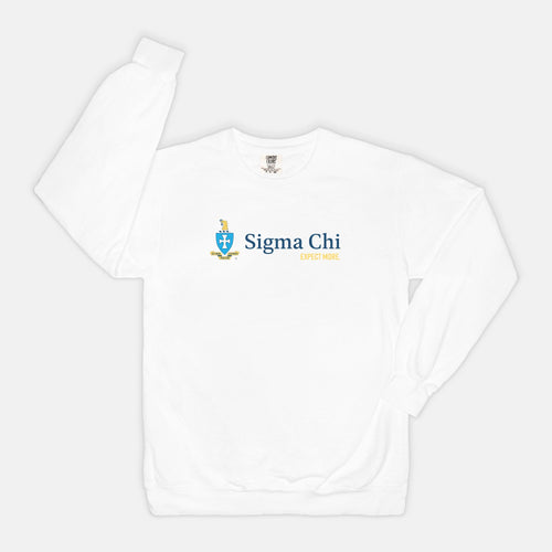 Sigma Chi Comfort Colors Crewneck Sweatshirt