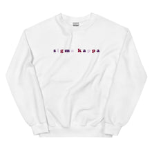 Load image into Gallery viewer, Sigma Kappa Bubble Sweatshirt