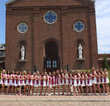 Load image into Gallery viewer, Sigma Kappa Class of 2025 Sorority Stole - Maroon, Lavender &amp; White
