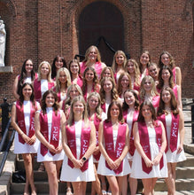 Load image into Gallery viewer, Sigma Kappa Class of 2025 Sorority Stole - Maroon, Lavender &amp; White
