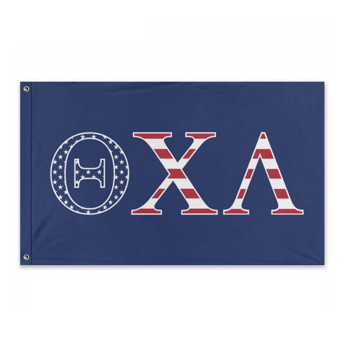 Theta Chi Lambda USA Flag - Blue