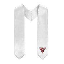 Load image into Gallery viewer, Tau Kappa Epsilon Stole With Houeplate - White