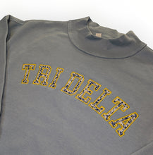 Load image into Gallery viewer, TRI DELTA Mockneck - Blue, White &amp; Blue Floral &amp; Lemon Yellow
