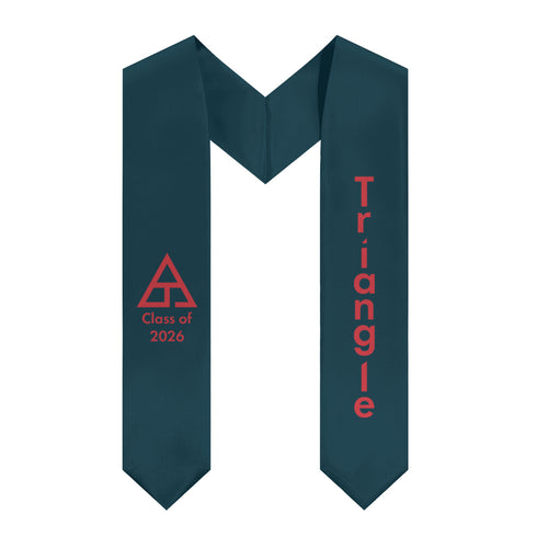 Triangle 2026 Stole + Wordmark + Triangle T - Navy & Cherry