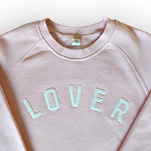 Load image into Gallery viewer, LOVER Custom Felt Letter Crewneck