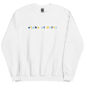 Alpha Xi Delta Bubble Sweatshirt - Original
