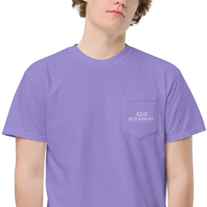 Delta Sigma Phi Comfort Colors Pocket T-Shirt - Dark