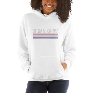 Sigma Kappa Trendy Stripes Hoodie