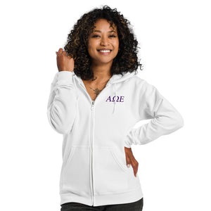 Alpha Omega Epsilon 40th Anniversary Zip  Hoodie