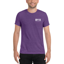 Load image into Gallery viewer, Beta Upsilon Chi Descriptor Knockout Triblend Tee