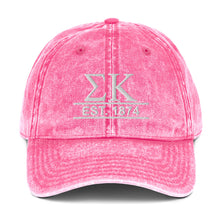 Load image into Gallery viewer, Sigma Kappa Est. 1874 Vintage Cotton Twill Cap