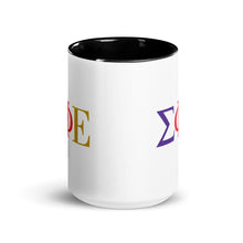 Load image into Gallery viewer, Sigma Phi Epsilon Letter Mug with Color Inside