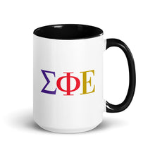 Load image into Gallery viewer, Sigma Phi Epsilon Letter Mug with Color Inside