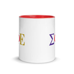 Sigma Phi Epsilon Letter Mug with Color Inside