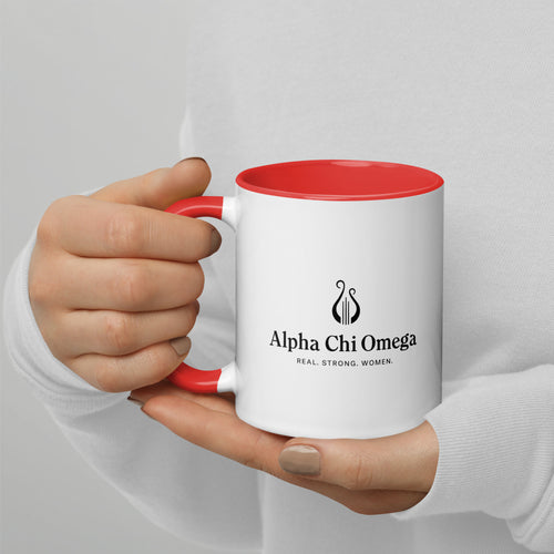 Alpha Chi Omega Mug With Color Inside
