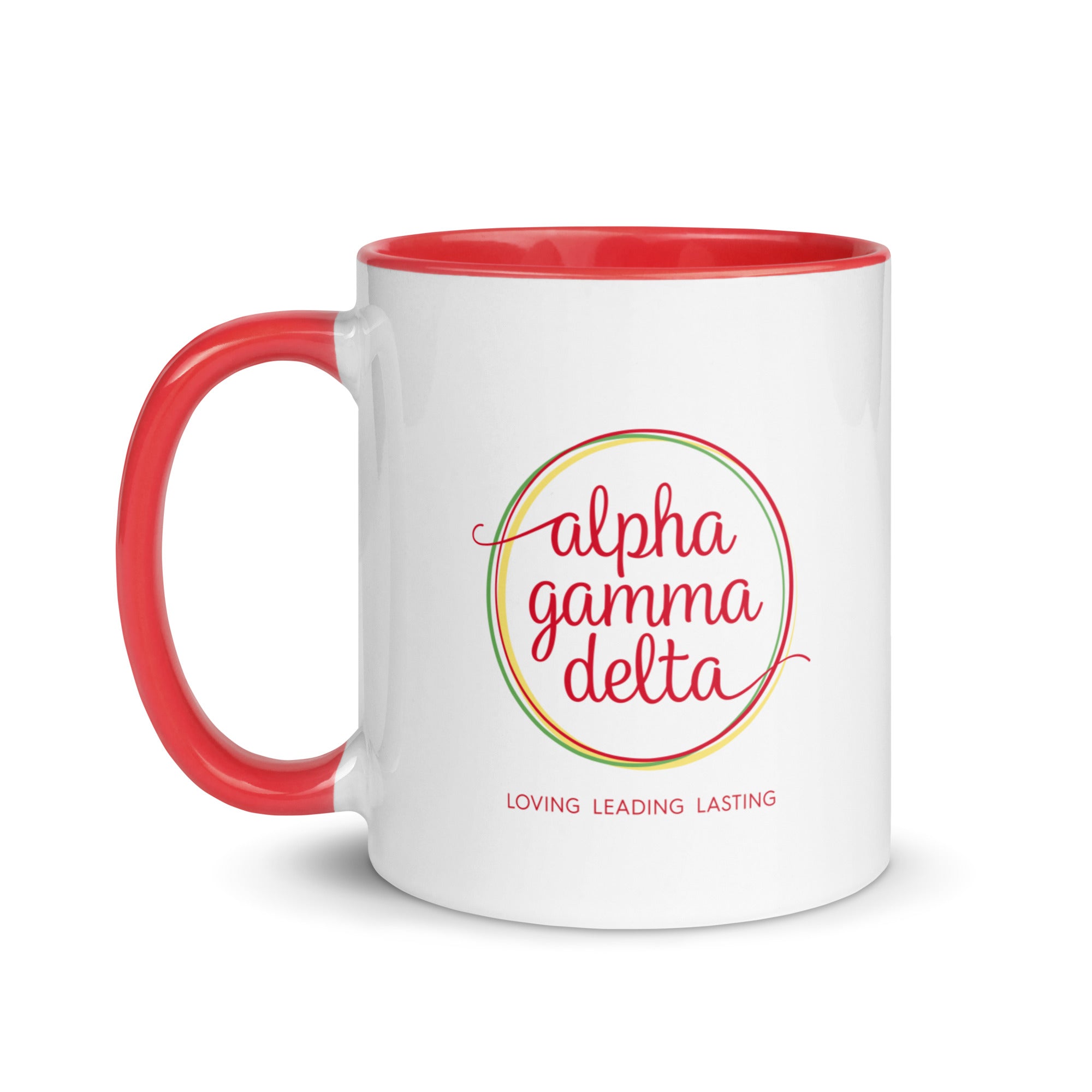 Alpha Gamma Delta Mug with Color Inside - Sorority Mugs - DesignerGreek   DesignerGreek2
