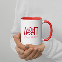 Load image into Gallery viewer, Alpha Omicron Pi Mug Mug with Color Inside