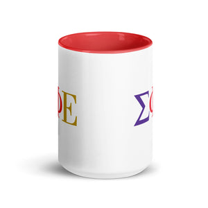 Sigma Phi Epsilon Letter Mug with Color Inside