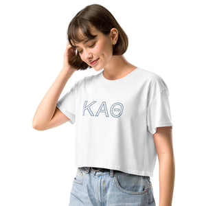 Kappa Alpha Theta 2024 Convention Gingham Crop Top