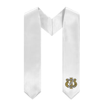 Load image into Gallery viewer, Zeta Psi Stole With Badge - White