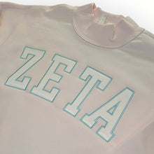 Load image into Gallery viewer, ZETA Mockneck - Pink, White &amp; Mystik Ocean