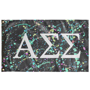 Alpha Sigma Sigma Paint Splatter Greek Flag