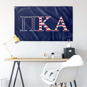 Pi Kappa Alpha USA Flag - Blue