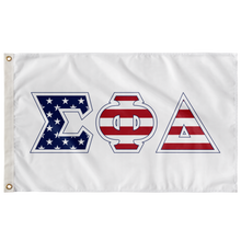 Load image into Gallery viewer, Sigma Phi Delta Stars And Stripes Greek Flag