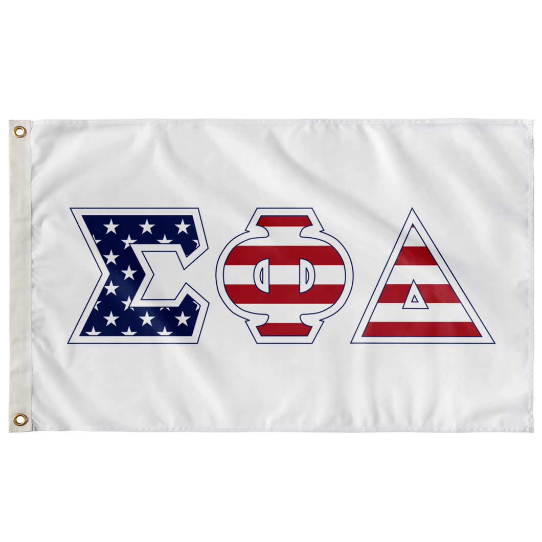 Sigma Phi Delta Stars And Stripes Greek Flag
