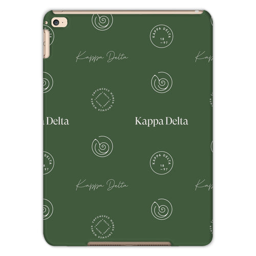 Kappa Delta Step Pattern Tablet Case - Dark Olive