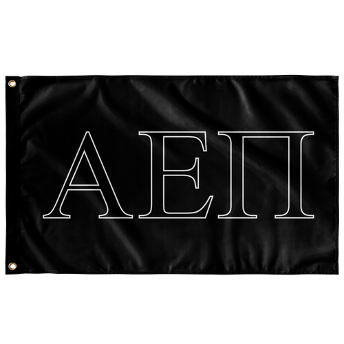 Alpha Epsilon Pi Fraternity Flag - Black, Black & White